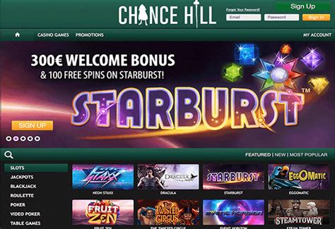 chance hill casino bonus code